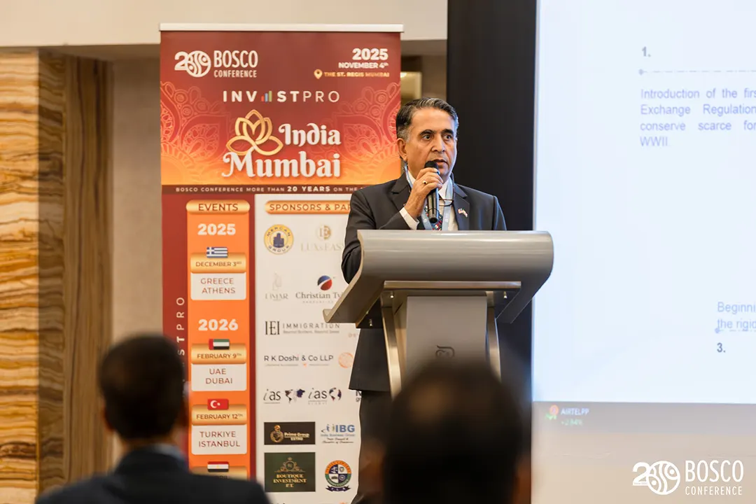 Prashant Ajmera speaking at conference - Global business consultation and startup strategy meeting